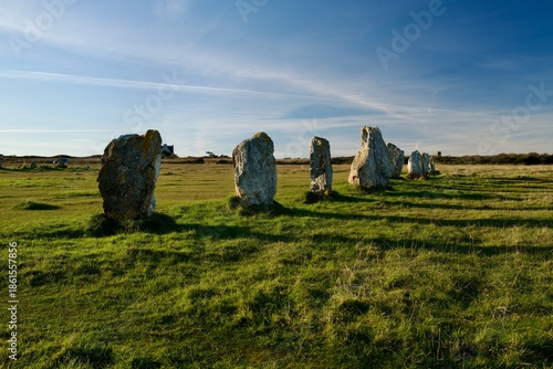 menhir at the Brittany, French