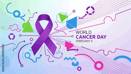 Promote Health and Solidarity, February 4, Graphic Design, Vibrant Colors, Creative Concept