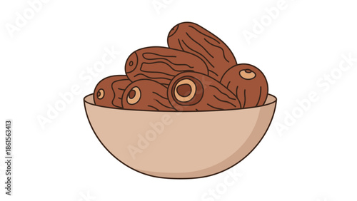 Bowl of Dates: A Sweet and Nutritious Snack.