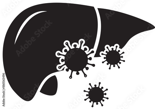 Liver Virus Infection Illustration