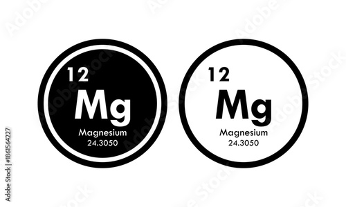 magnesium icon set. vector template illustration  for web design