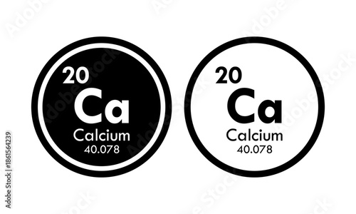 calcium icon set. vector template illustration  for web design