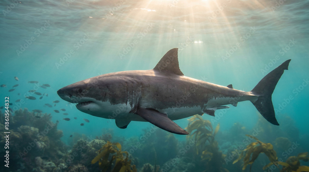 Fototapeta premium shark in the sea