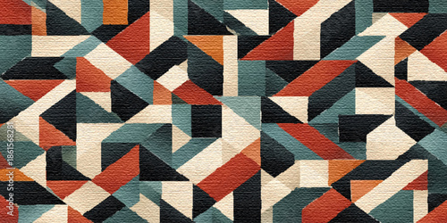 Seamless geometric red and white striped fabric texture featuring a checkered tablecloth design for a vintage textile wallpaper or picnic cloth backdrop