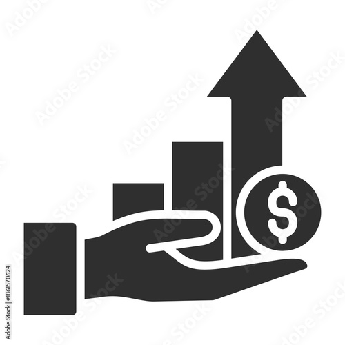 Revenue Icon Single Vector Collection 