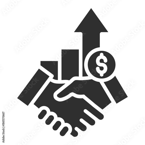 Acquisition Icon Single Vector Collection 