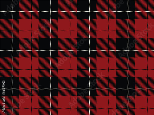 Tartan plaid seamless pattern, classic blackwatch red tartan plaid texture background for clothing design
