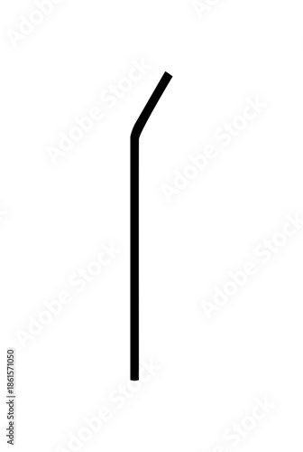 Straw black silhouette