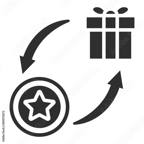 Points Icon Single Vector Collection 