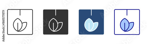 Eco Package Icon Set. Designed In Multi Style