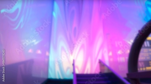 Abstract iridescent neon background featuring holographic foil texture and soft pastel gradient colors.