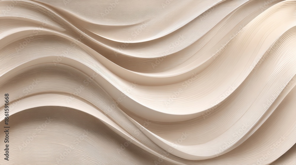 Obraz premium Abstract Beige Wave Background Texture