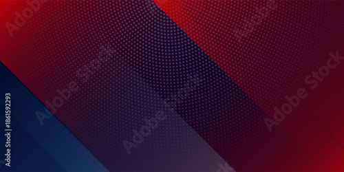 Blue red abstract presentation background with stripes lines