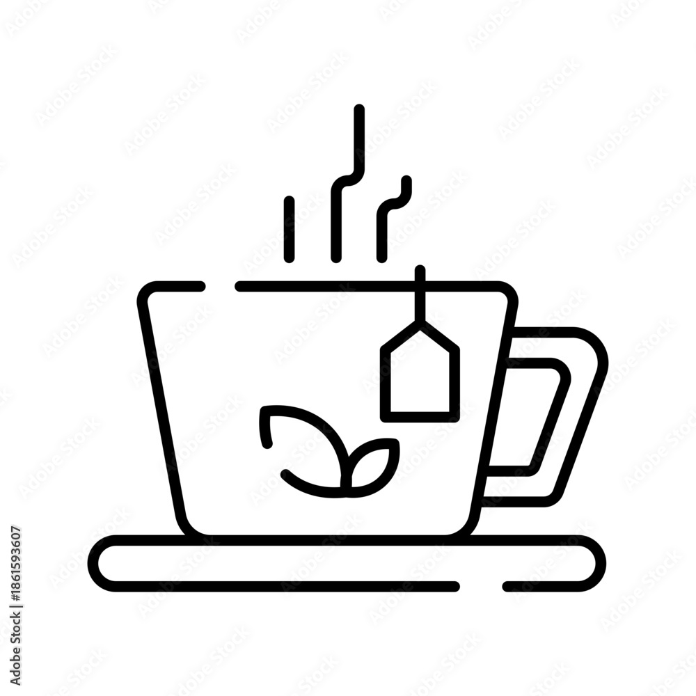 Obraz premium Tea drink icon
