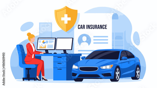 Car insurance policy and protection for vehicle