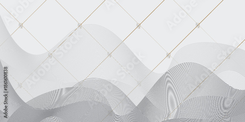 Premium background design with diagonal line pattern in grey colour. Vector white horizontal template for business banner, formal invitation backdrop