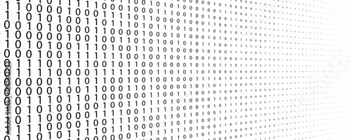 Abstract digital background with ones and zeros. Vector graphic pattern with binary code