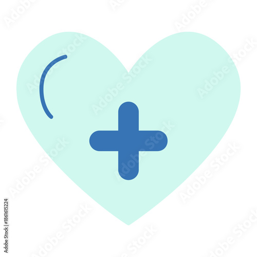heart with plus sign