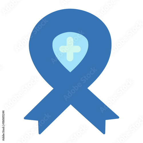 support ribbon with plus sign