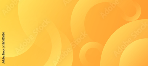 Warm yellow abstract background with soft curved shapes creating bright, cheerful, and modern visual style.