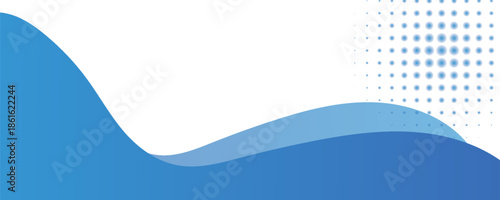 Blue wave abstract background. Liquid color background design. Fluid gradient shapes composition. Futuristic design for posters, banner, web header, presentation design and much more.eps 10.