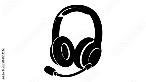 Headset Icon: Communication, Support, Technology