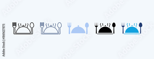 Food Multiple Icon Illustration Vector