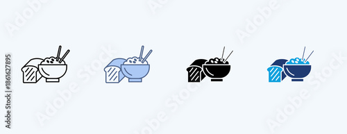 Carbohydrates Multiple Icon Illustration Vector