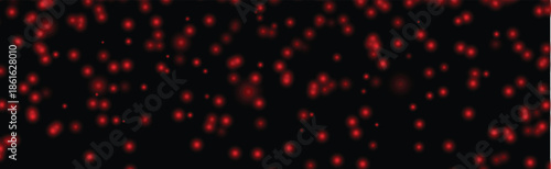 Red glowing space effect light. isolate deep dark background