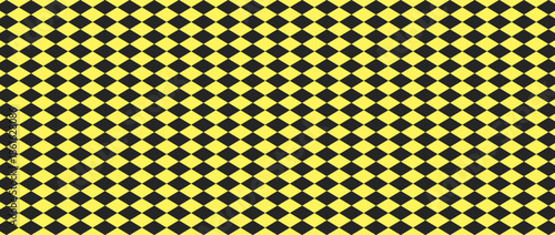 Checkered diamonds pattern black and yellow.Eps10
