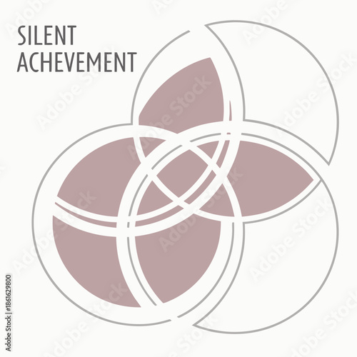 Minimal Abstract Silent Achievement Symbol