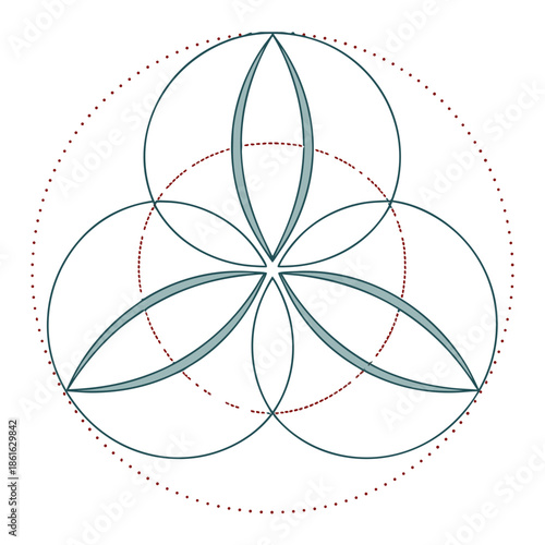 Abstract Mental Clarity and Mindset Reset Symbol