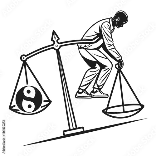 Minimalist Stable Ambiguity Abstract Symbol Graphic