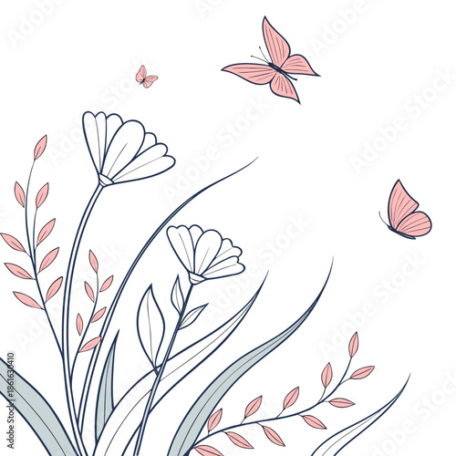 Minimal Spring Air Optimism Abstract Graphic