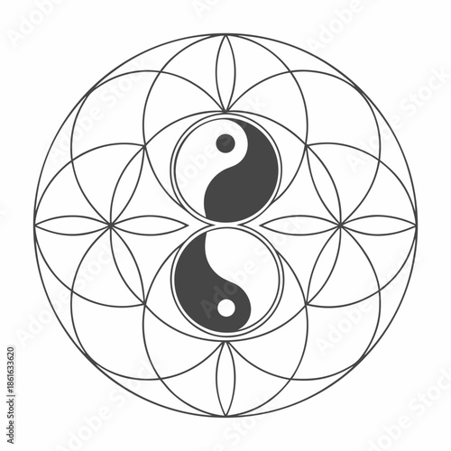 Minimal Abstract Ethical Balance Symbol Vector