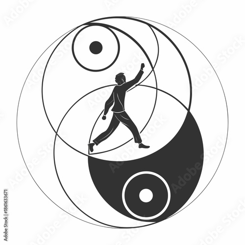 Minimal Abstract Symbol for Balance Between Opposites