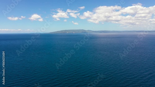 Wallpaper Mural Aerial view of Cebu island, view from the sea. The Strait Of Cebu, Philippines. Torontodigital.ca