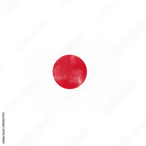 Abstract Grunge Japan Brush Flag