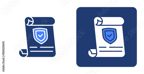 Resolution Glyph Color  Two-tone color and contrasting background icon illustration