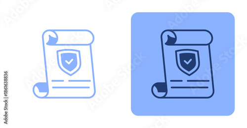 Resolution Mixed  Two-tone color and contrasting background icon illustration