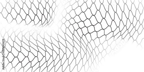 Abstract black nets with mesh texture for fishing nets background. Simple net flowing design. Vector illustration. eps 10