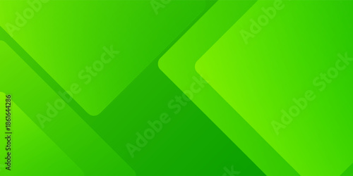 Abstract color green gradient shapes modern background.