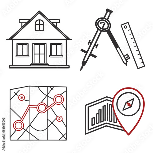 6 Professional Real Estate Icons for Property Marketing