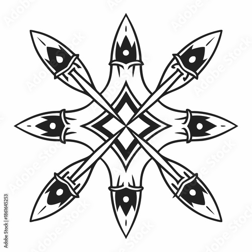 Abstract object demonstrating creative balance and symmetry