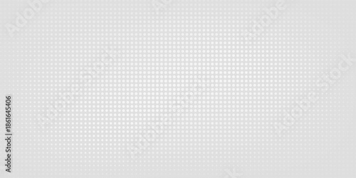 Dot white on gray background with wave light technology texture background.