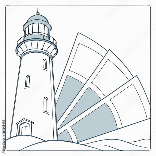 Glassy Abstract Overlapping Transparent Panels Background