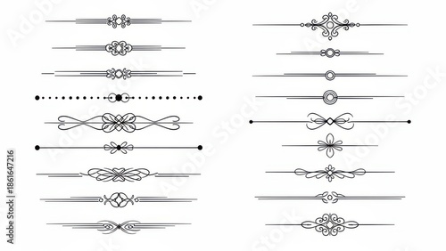 Intricate line art patterns