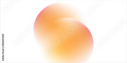 Color gradient, gradation circle, vector grain noise texture holographic blur abstract background.