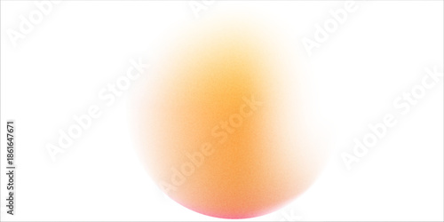 Color gradient, gradation circle, vector grain noise texture holographic blur abstract background.
