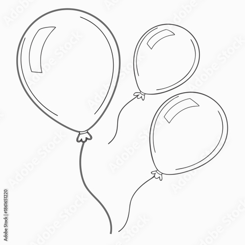 Soft Glossy Balloon Shapes - Abstract Spheres